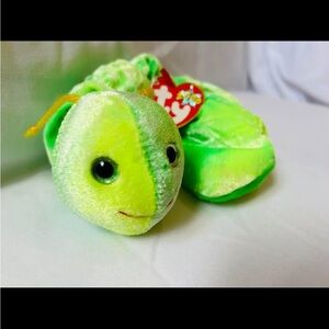 Ty Beanie Baby Neon Green Caterpillar 2000